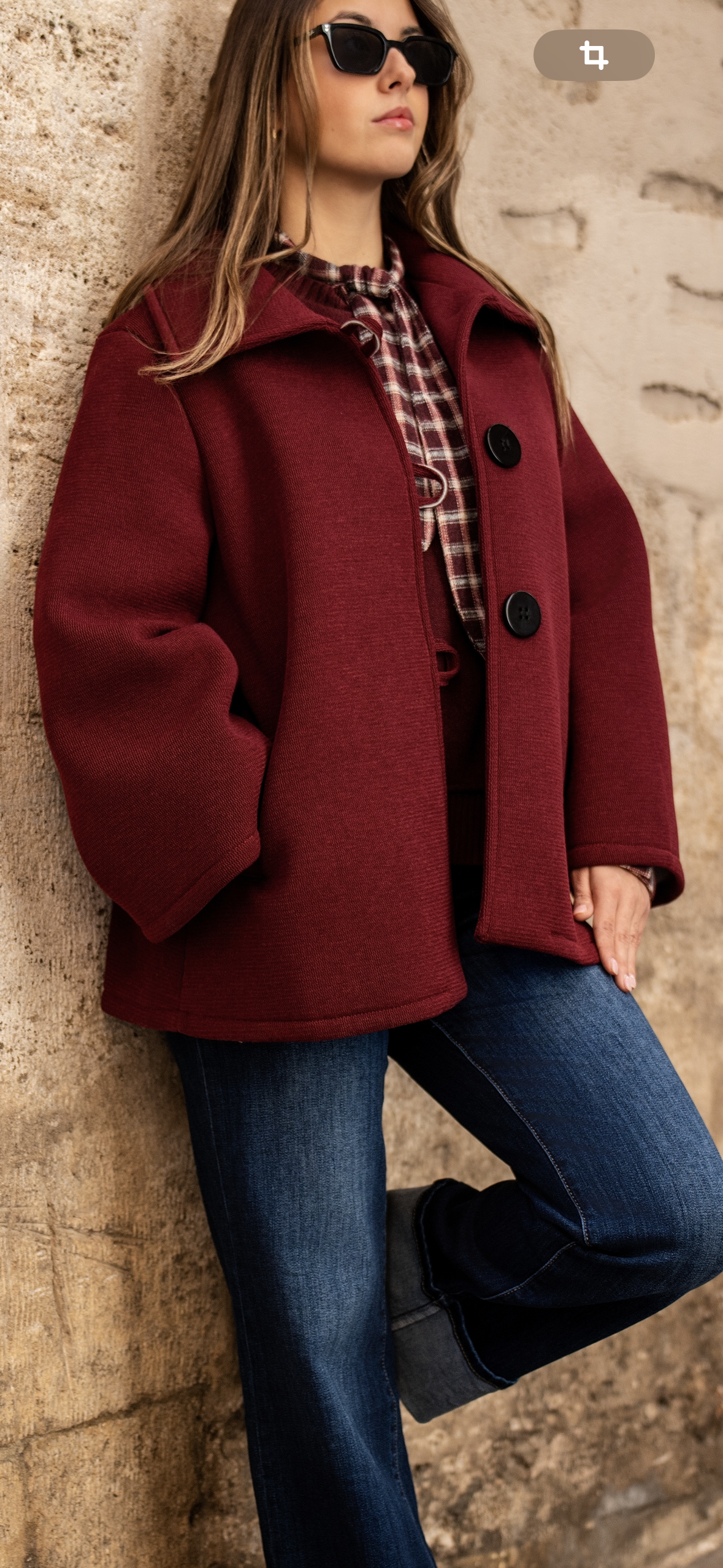 Abrigo burdeos