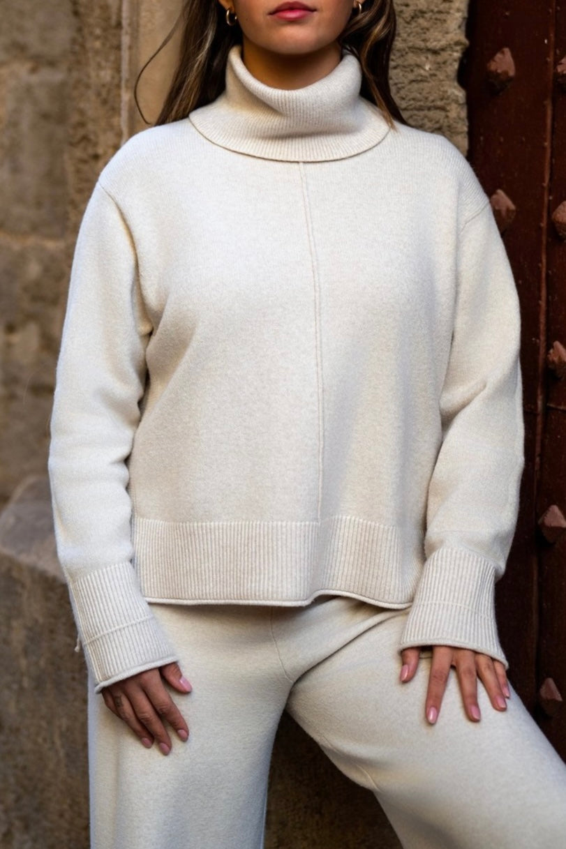 Jersey blanco roto conjunto