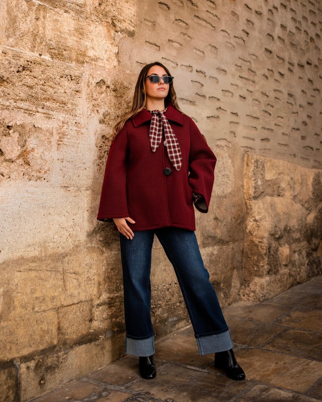 Abrigo burdeos